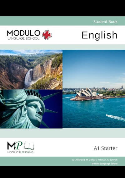Modulo'sหนังสือเรียนอังกฤษ A1 ของคอร์สโมดูโล่ ไลฟ์